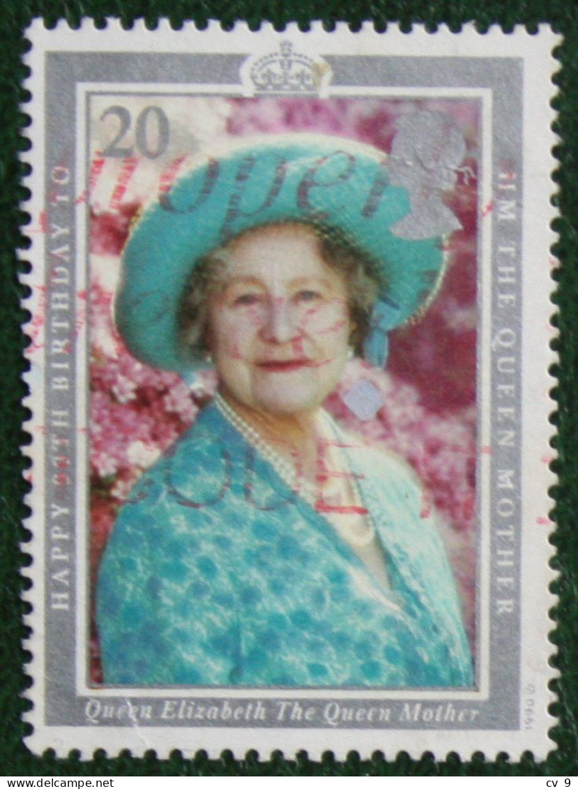 20P 90th Birthday Of The Queen Mother (Mi 1275) 1990 Used Gebruikt Oblitere ENGLAND GRANDE-BRETAGNE GB GREAT BRITAIN - Usados