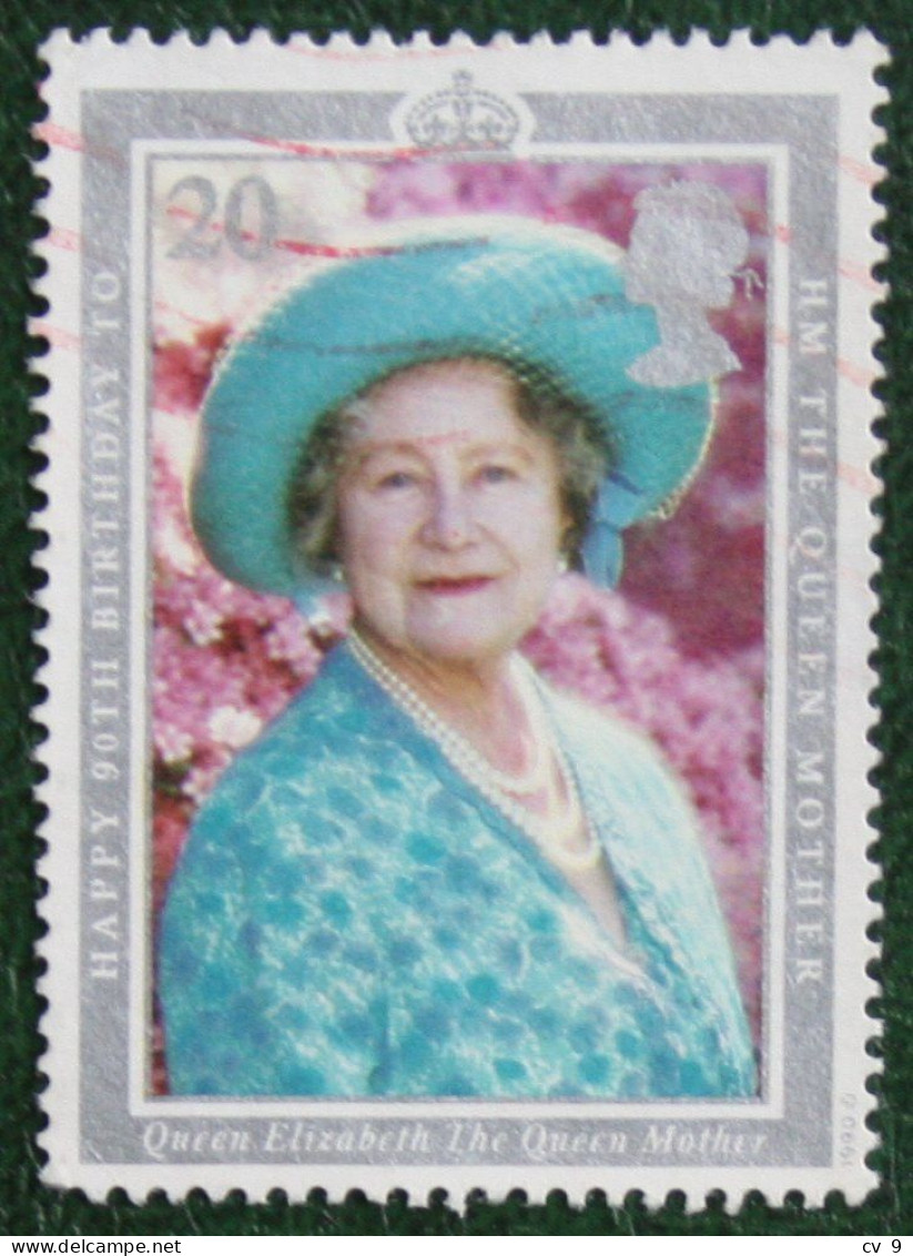 20P 90th Birthday Of The Queen Mother (Mi 1275) 1990 Used Gebruikt Oblitere ENGLAND GRANDE-BRETAGNE GB GREAT BRITAIN - Gebraucht