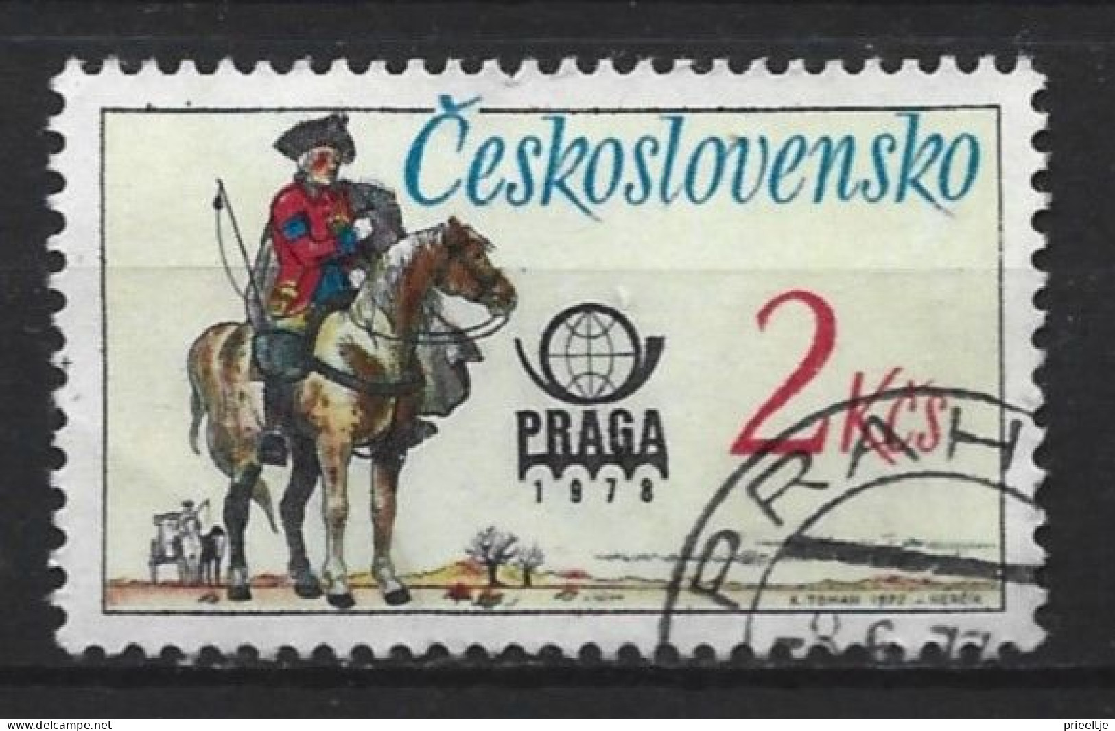 Ceskoslovensko 1977 Prague Philatelic Exhib.  Y.T.  2215 (0) - Oblitérés