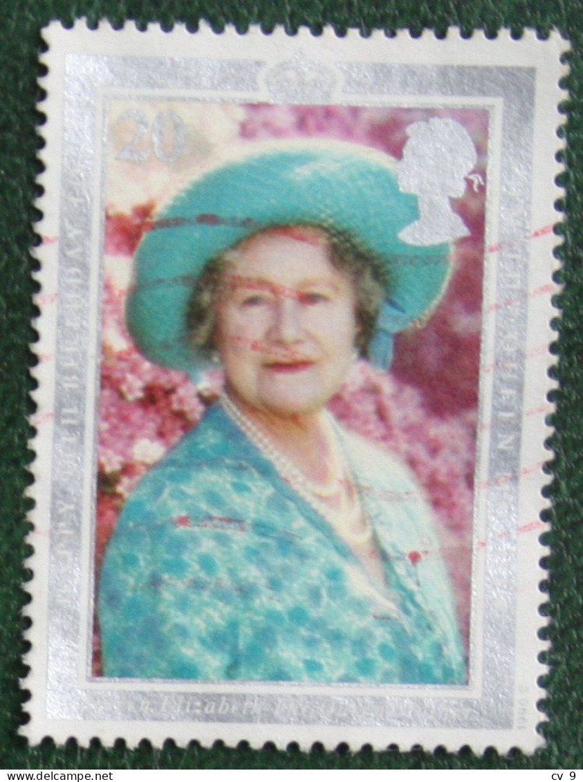 20P 90th Birthday Of The Queen Mother (Mi 1275) 1990 Used Gebruikt Oblitere ENGLAND GRANDE-BRETAGNE GB GREAT BRITAIN - Gebraucht