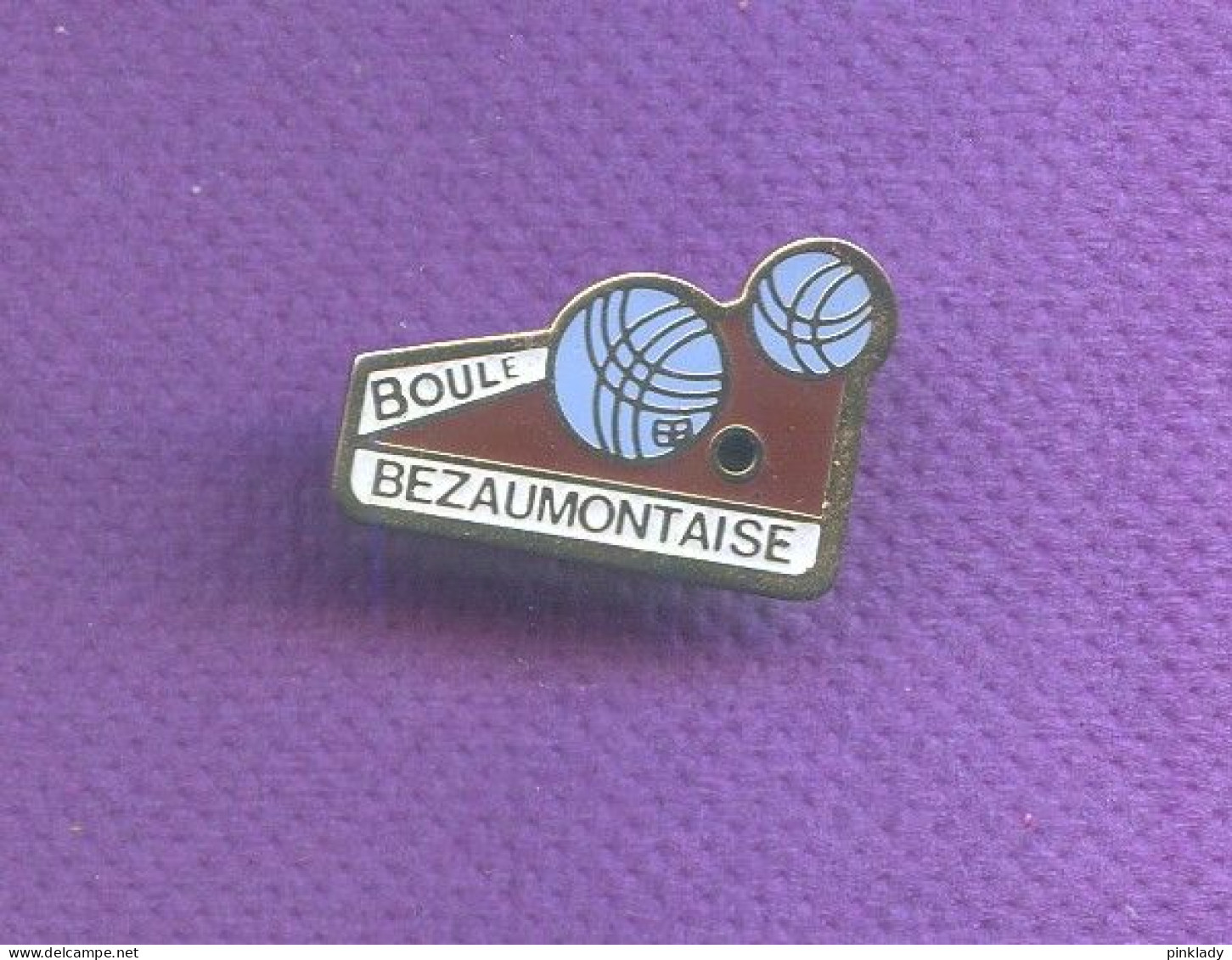 Rare Pins Petanque Boule Bezaumontaise Bezaumont Meurthe Et Moselle Q586 - Petanca
