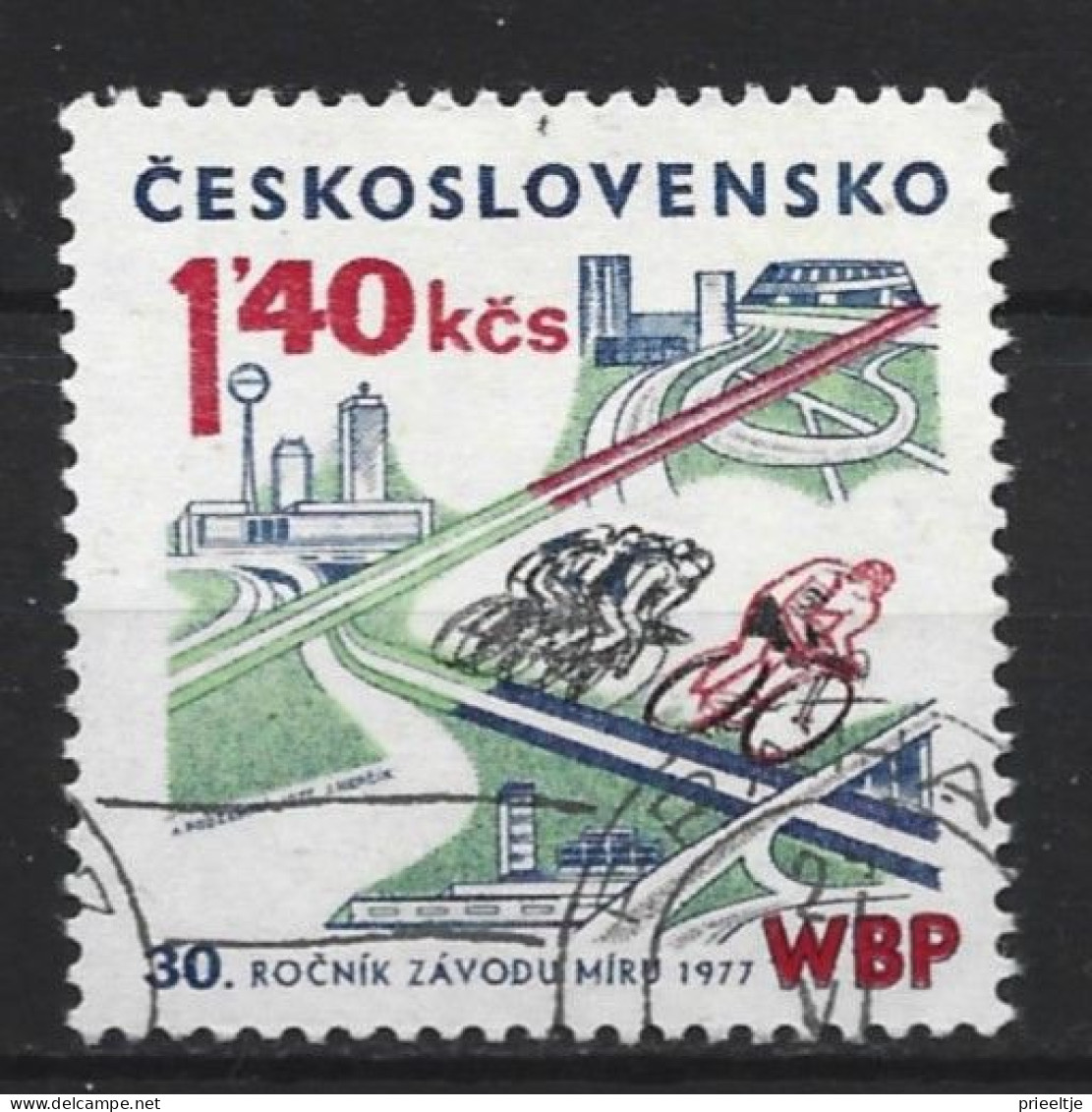 Ceskoslovensko 1977 Cycling  Y.T.  2209 (0) - Used Stamps