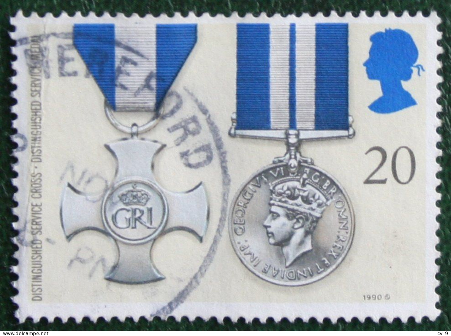 Awards Bravery Medals (Mi 1294) 1990 Used Gebruikt Oblitere ENGLAND GRANDE-BRETAGNE GB GREAT BRITAIN - Gebraucht