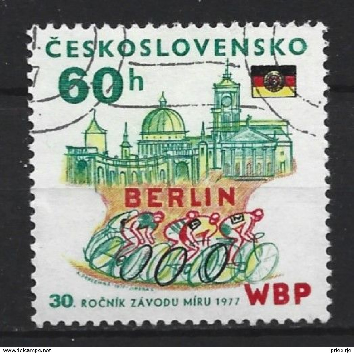 Ceskoslovensko 1977 Cycling  Y.T.  2207 (0) - Used Stamps