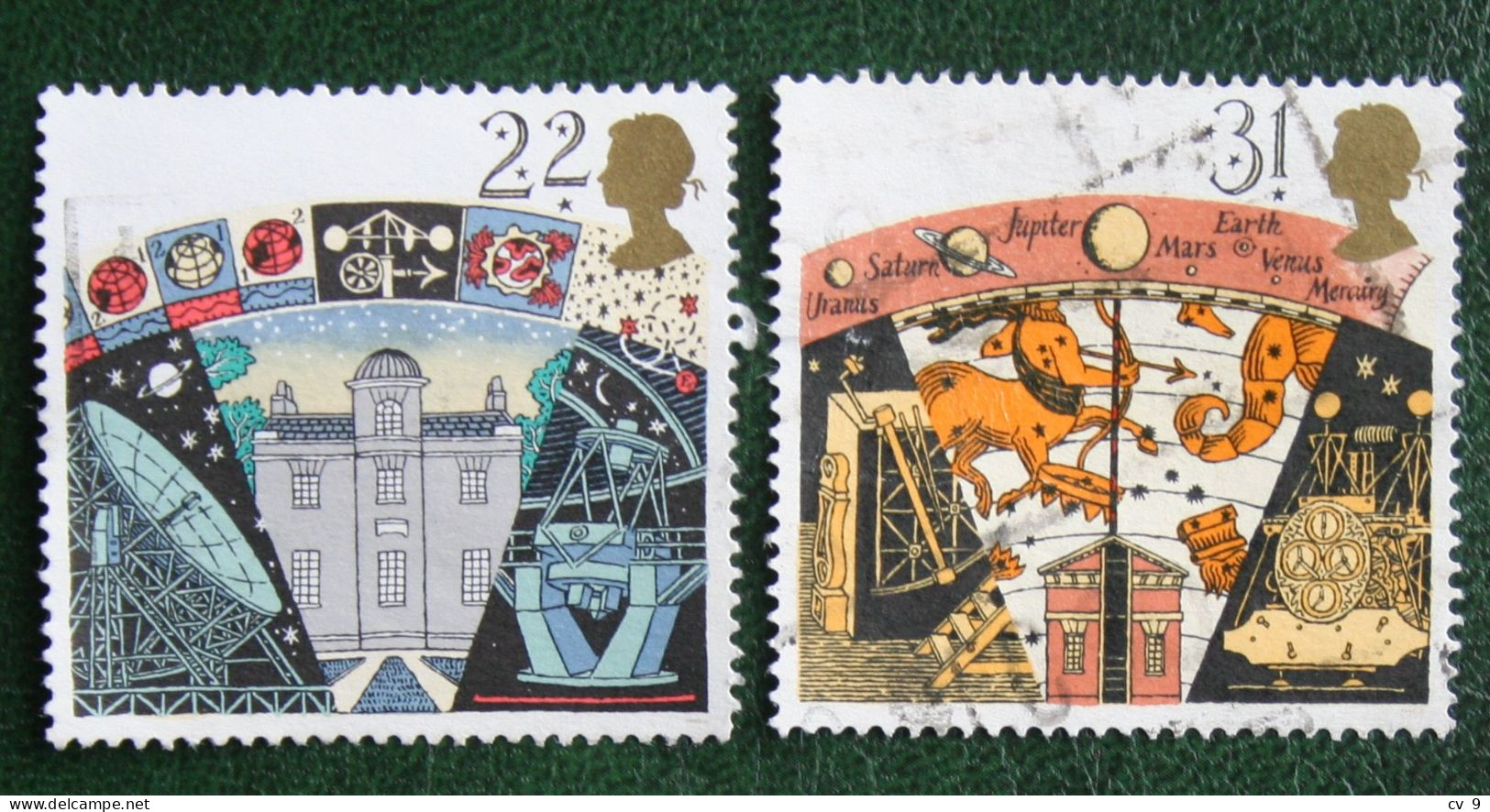 Observatorium Armagh (Mi 1296 1298-1298) 1990 Used Gebruikt Oblitere ENGLAND GRANDE-BRETAGNE GB GREAT BRITAIN - Usati