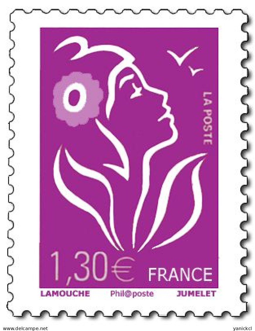 Marianne De Lamouche - 1,30 € - Lilas - Phil@poste - (2006) - Y & T N° 3971 ** - 2004-2008 Maríanne De Lamouche