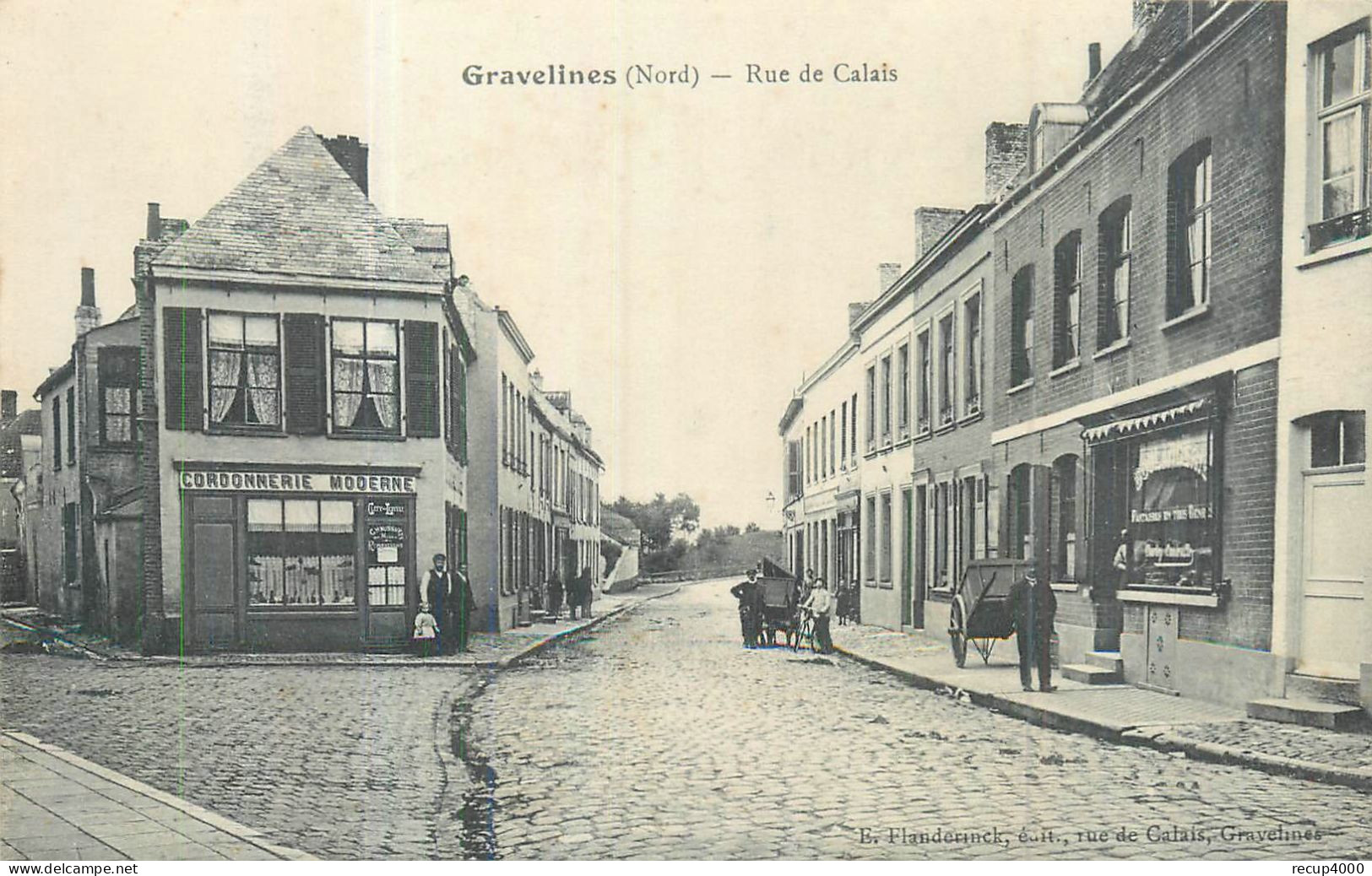 59  GRAVELINES   Rue De Calais  Cordonnerie    2scans - Gravelines