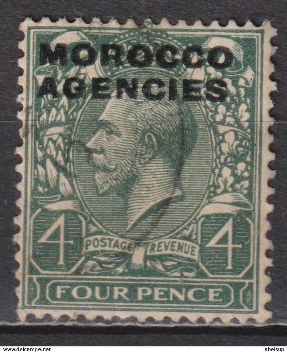 Timbre  Oblitéré Du Maroc Britannique De 1921 YT 14 MI 48 - Oficinas En  Marruecos / Tanger : (...-1958