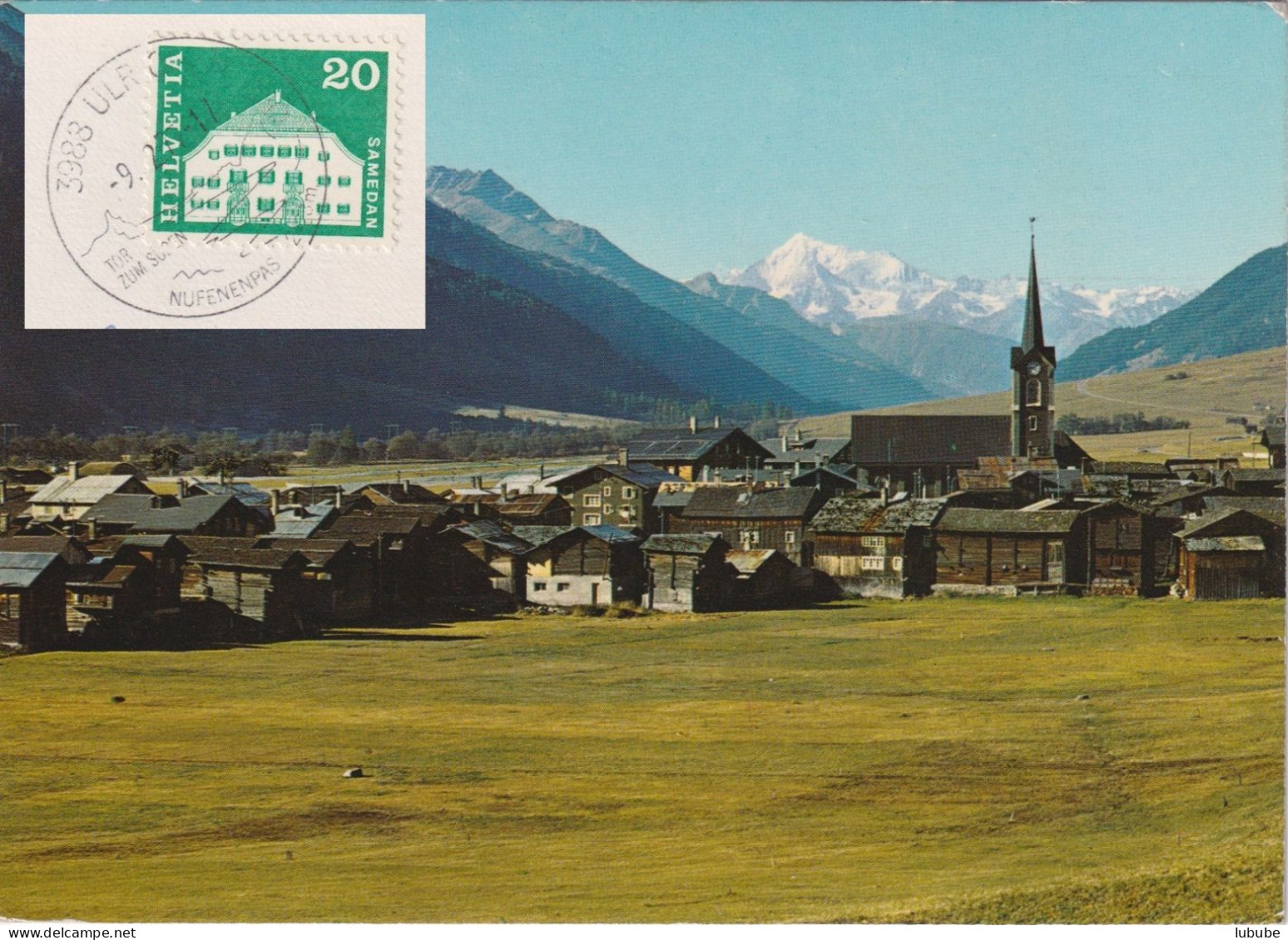 AK  "Ulrichen - Blick Gegen Weisshorn"  (ULRICHEN)       1977 - Lettres & Documents