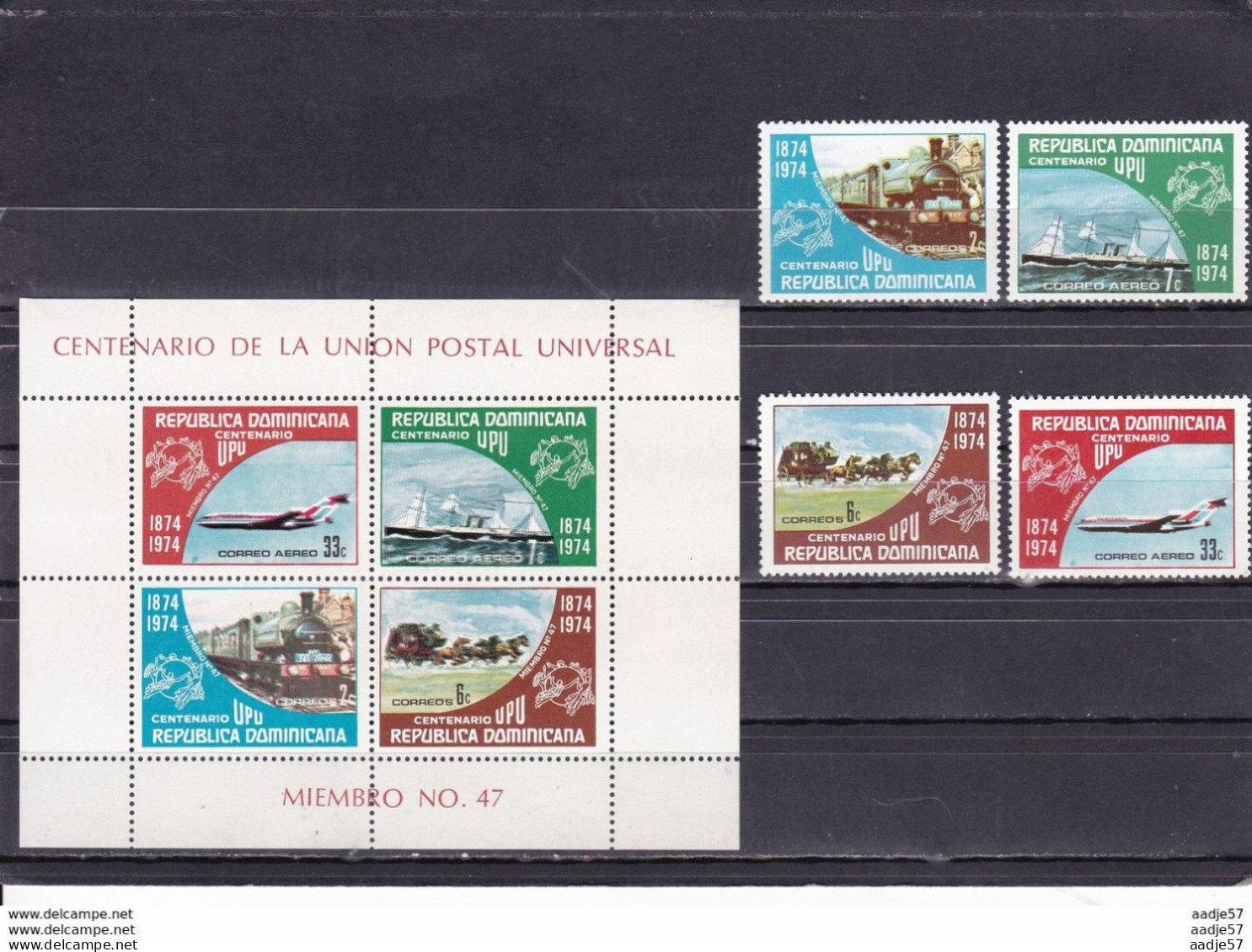 Germany GDR 1977 Dresden Transport Museum Steam Locomotive Tram Boat Plane Car DDR Sc1843-47 Michel 2254-2258 Used 5872 - Tranvie