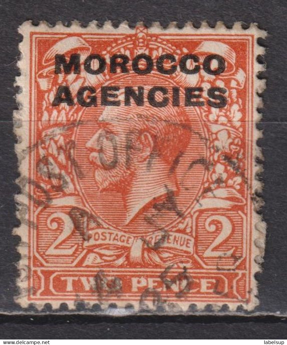 Timbre  Oblitéré Du Maroc Britannique De 1925 YT 19 MI 56 - Oficinas En  Marruecos / Tanger : (...-1958