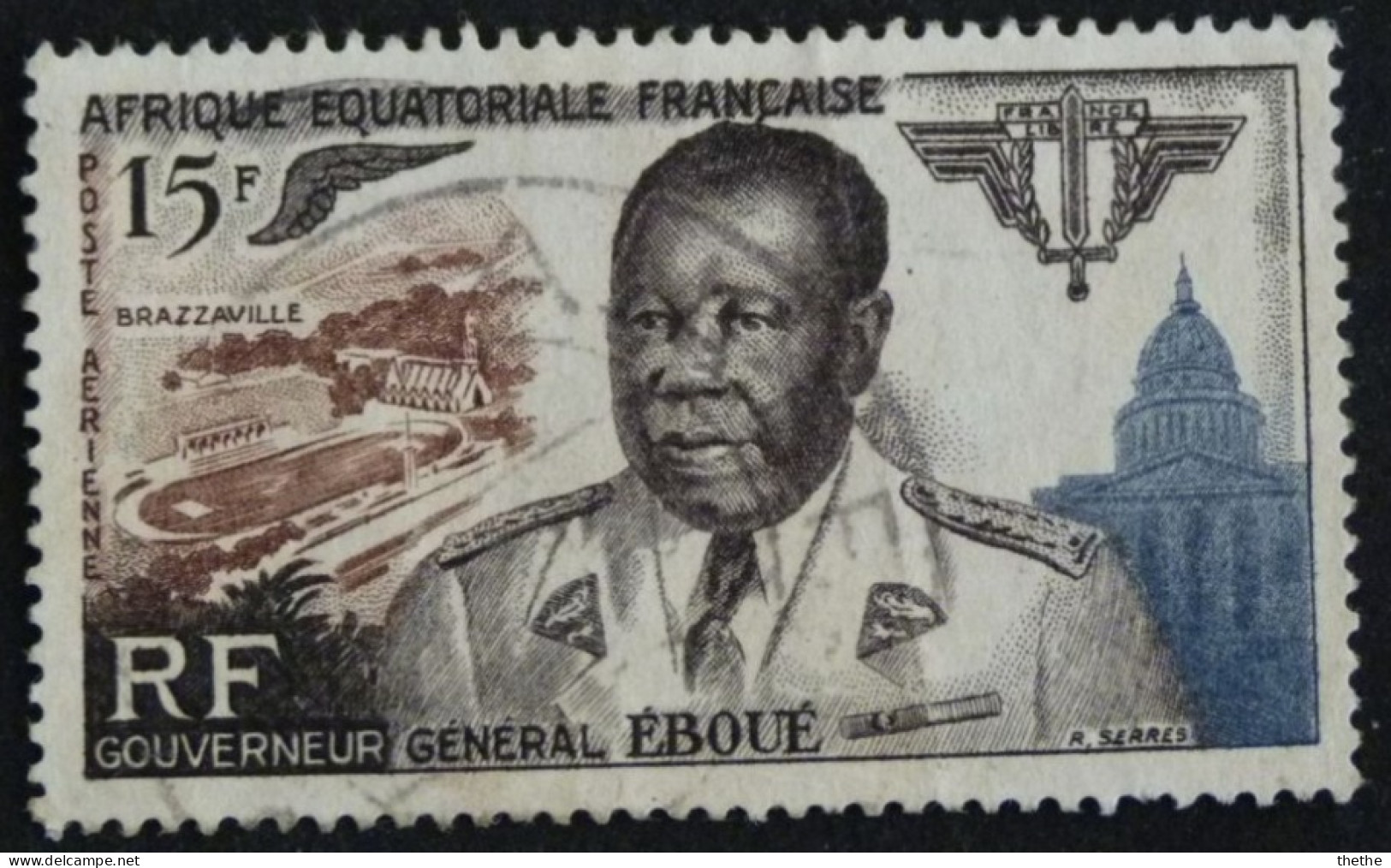 AFRIQUE EQUATORIALE FRANCAISE - Gouverneur Général Eboué - Gebraucht