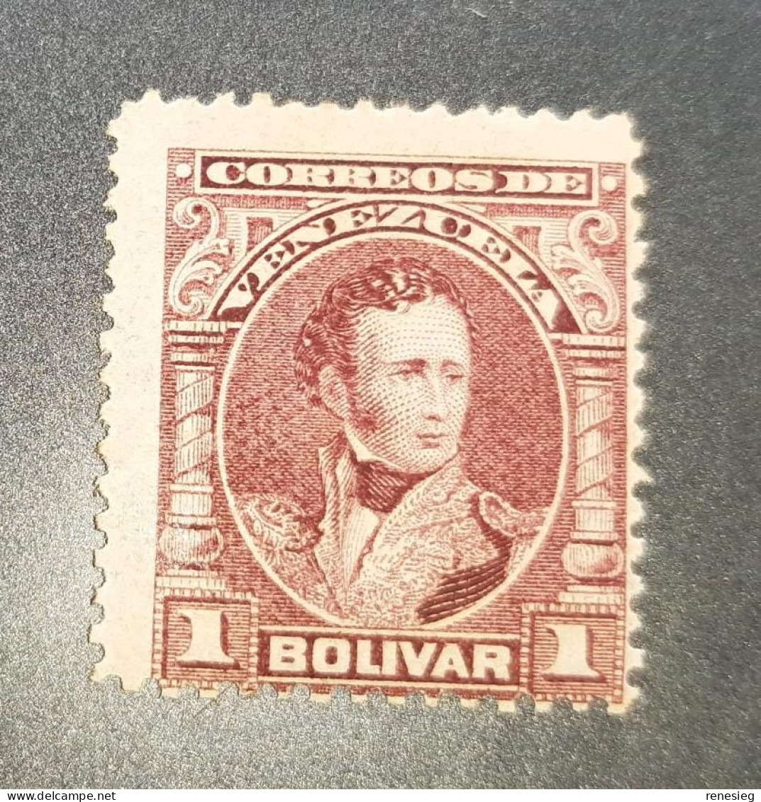 1904 1 Bolivar Yvert 114 MH - Venezuela
