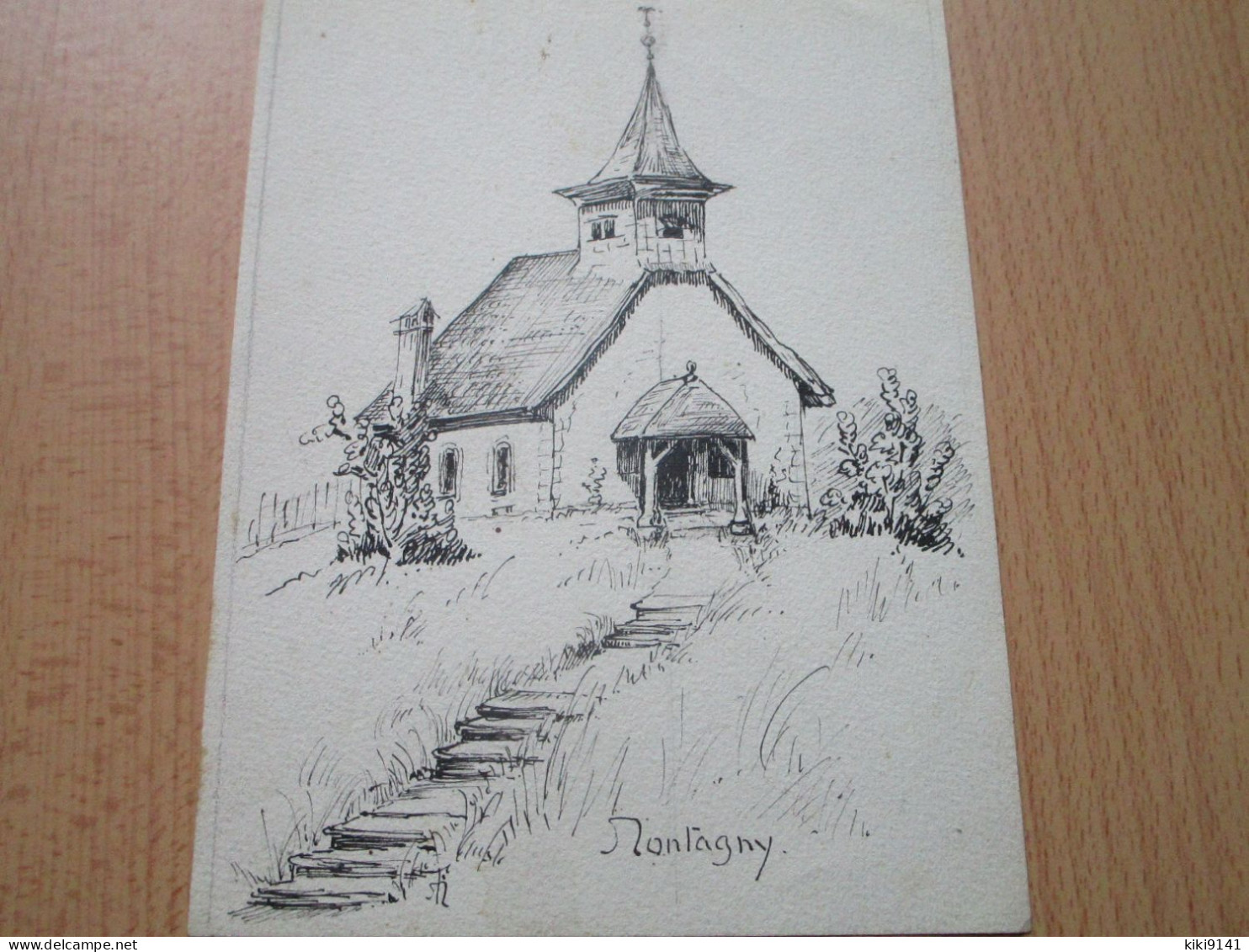 L'Eglise - Gravure - Montagny