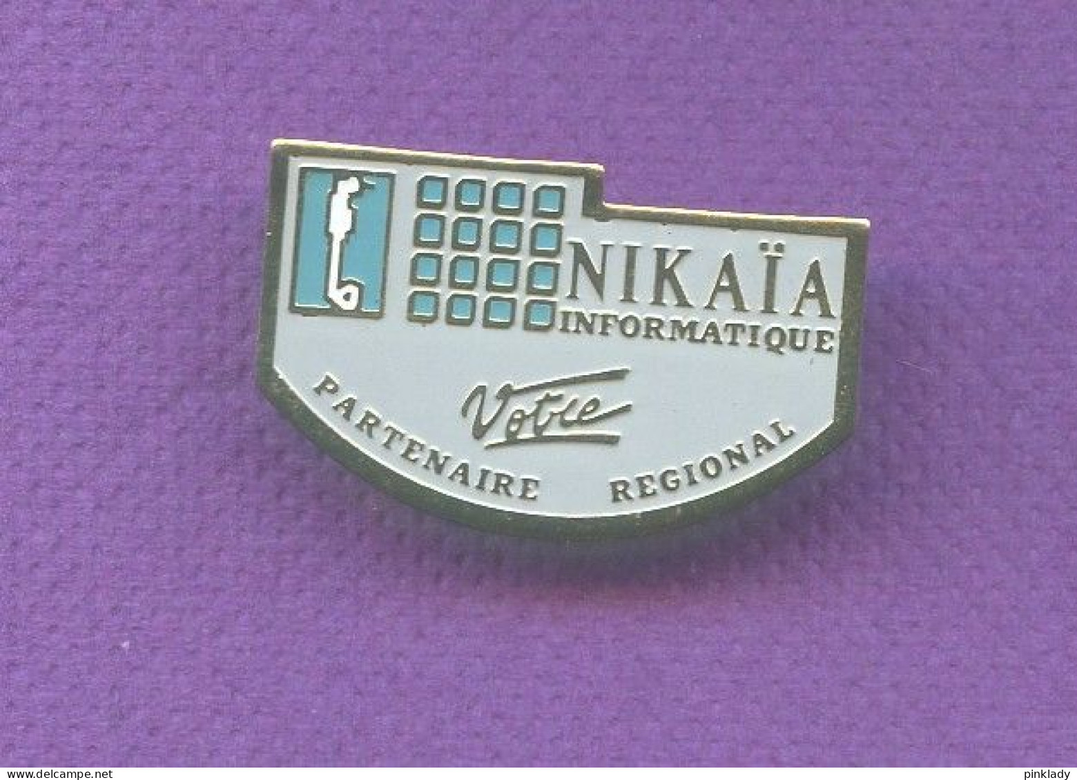 Rare Pins Informatique Nikaia Petit Logo Hippocampe Q590 - Informatica