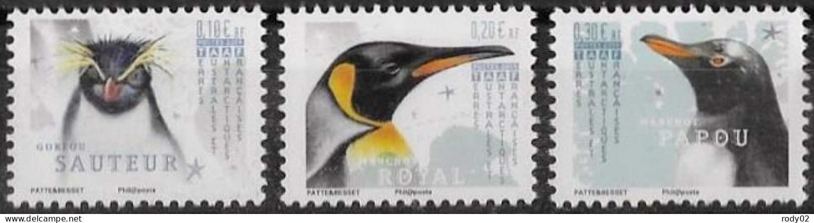 TAAF - OISEAUX - MANCHOTS - N° 871 A 873 - NEUF** MNH - Pinguïns & Vetganzen