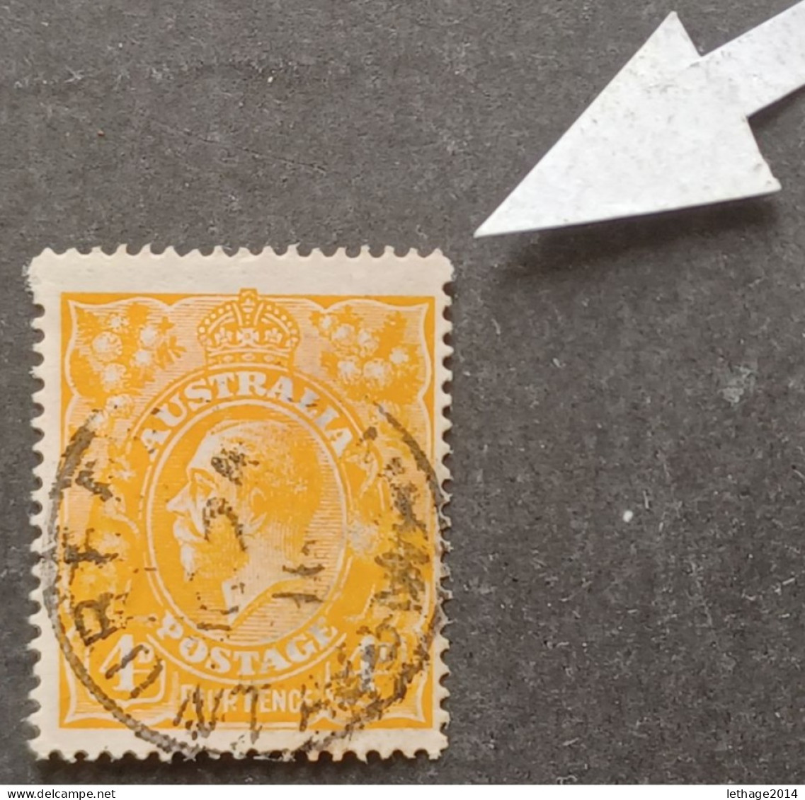 AUSTRALIA 1926 KING GEORGE V WMK 9 SCOTT N 73 - Used Stamps