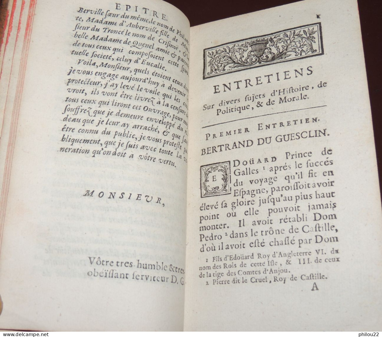 Nicolas De Campion - Entretiens Sur Divers Sujets D'histoire...  1704 - 1701-1800