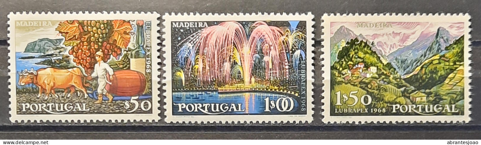 1698 - Portugal - LUBRAPEX Madeira - 7 Stamps - Usado