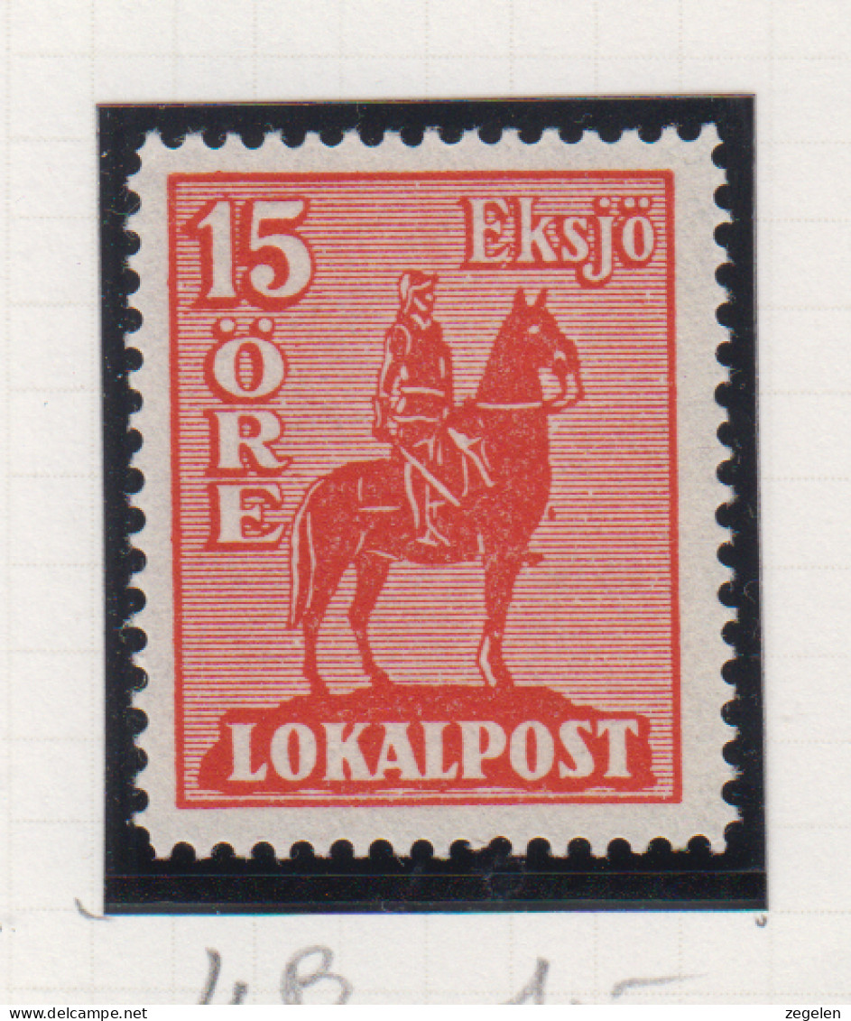 Zweden Lokale Zegel Cat. Facit Sverige 2000 Private Lokaalpost Eksjö 4 ;4-zijdig Getand - Local Post Stamps