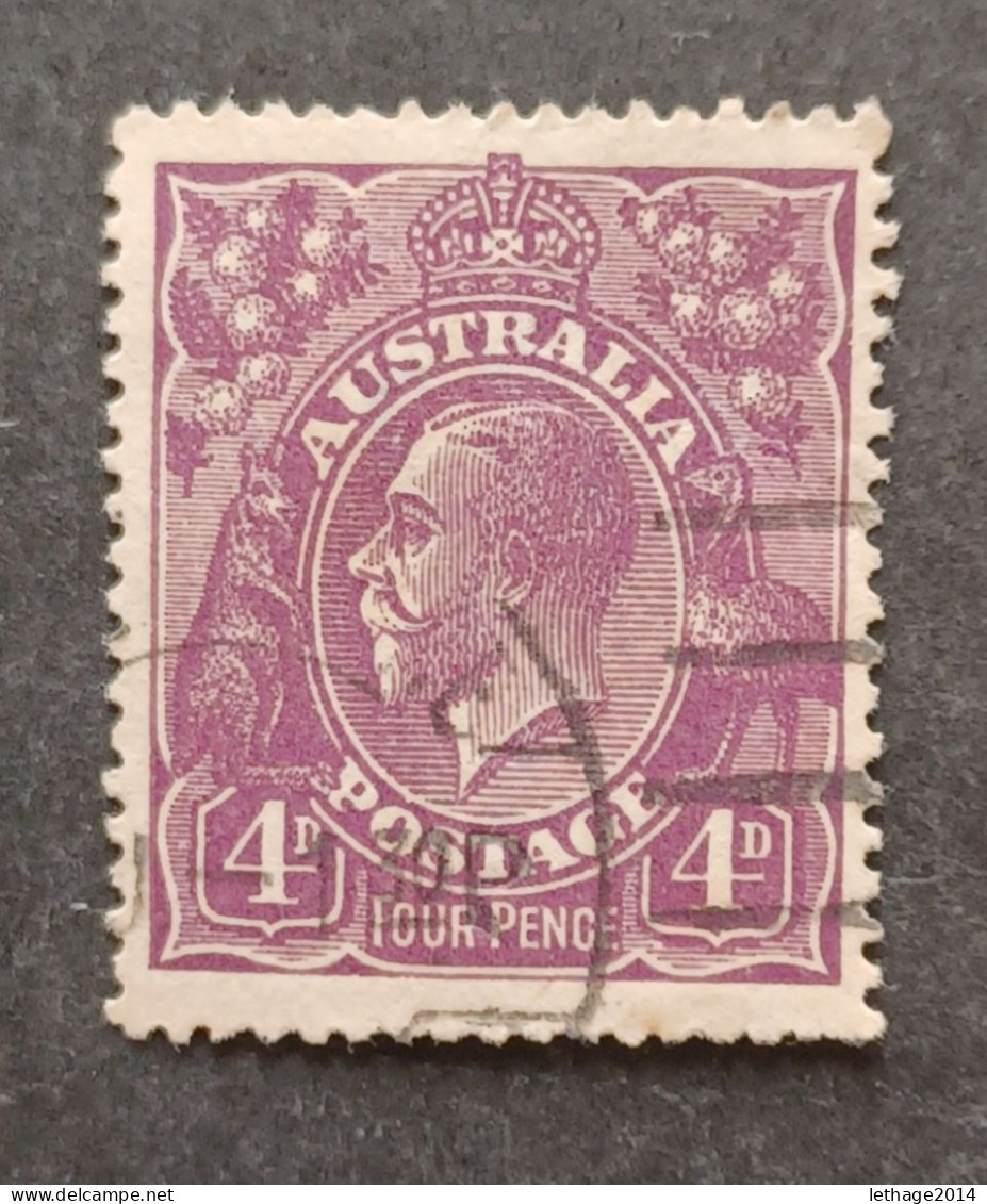 AUSTRALIA 1924 KING GEORGE V WMK 9 SCOTT N 35 - Usati