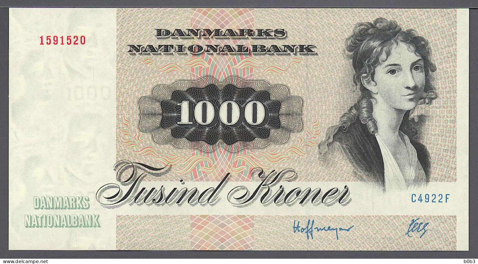 Denmark Dänemark Dinamarca Danemark 1992 1000 Kroner Pick 53g GEM UNC - Denemarken