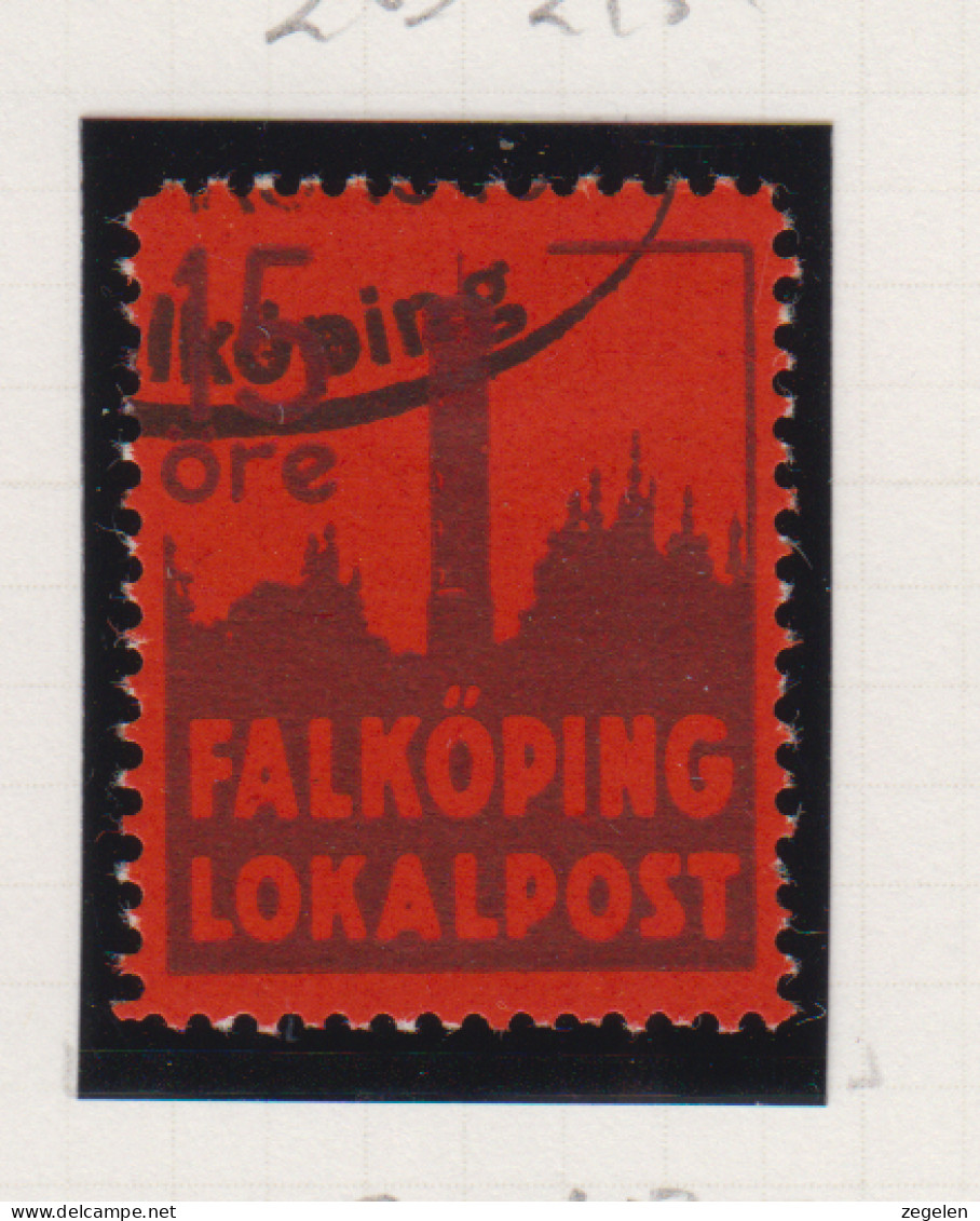 Zweden Lokale Zegel Cat. Facit Sverige 2000 Private Lokaalpost Falköping 3 Gestempeld - Local Post Stamps