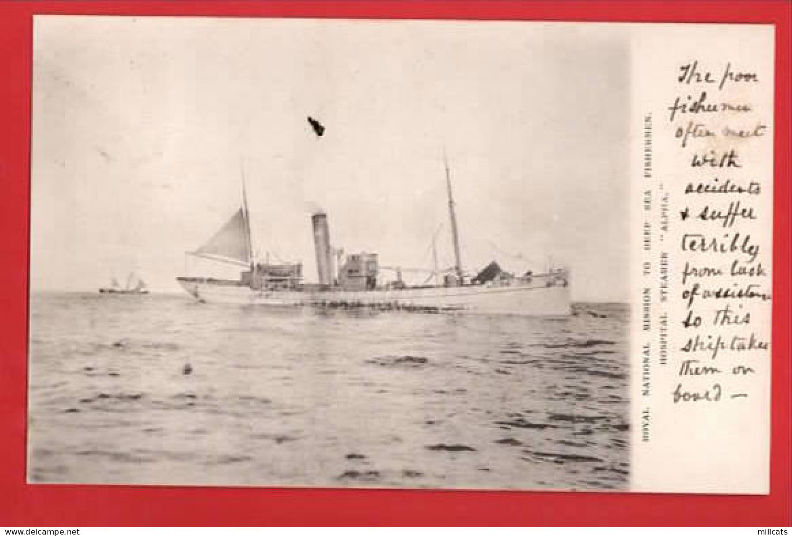 ROYAL NATIONAL MISSION TO DEEP SEA FISHERMEN MEN   HOSPITAL SHIP  ALPHA  Pu   1904 - Missioni