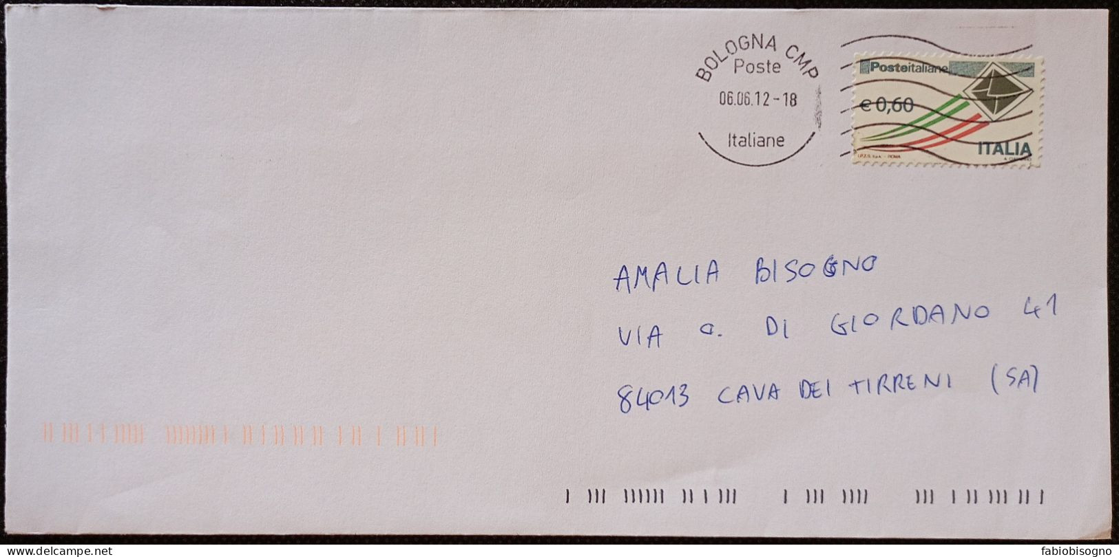 Bologna 6.6.2012   Busta Eur. 0,60 - 2011-20: Storia Postale