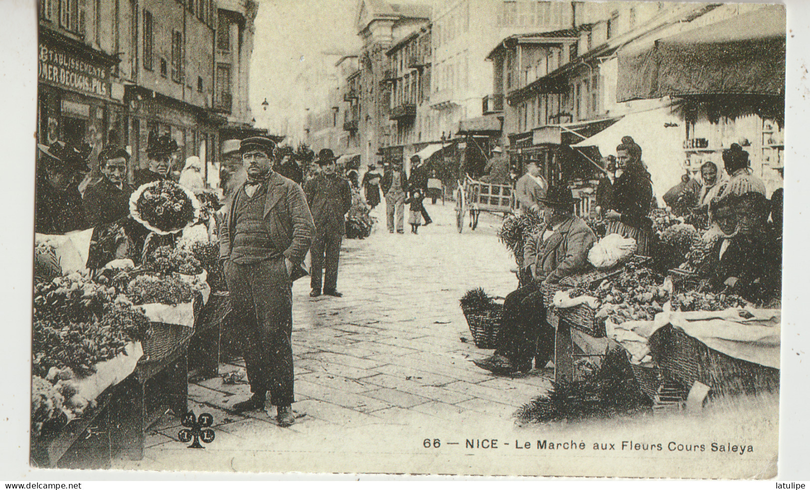 Nice 06 Carte Non Circulée  Le Marché Aux Fleurs Cours Saleys Tres Tres Animé - Markets, Festivals