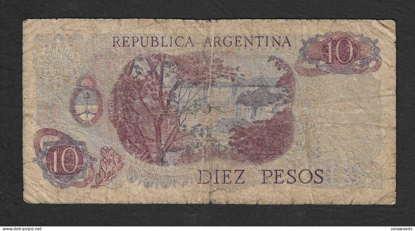 Argentina - Banconota Circolata  Da 10 Pesos P-295a.3 - 1975 #19 - Argentinien