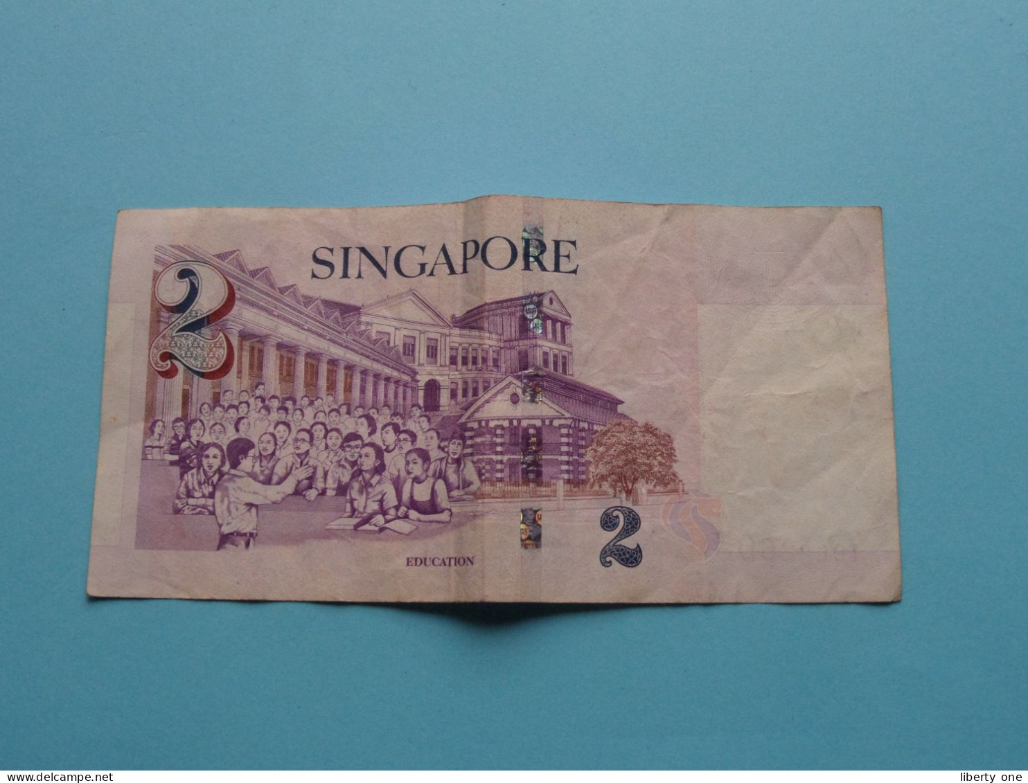 1 Lot of 48 Dollars (4x10 - 1x5 - 1x2 - 1x1 Dollar ) SINGAPORE ( for Grade, please see SCANS ) Circulated !