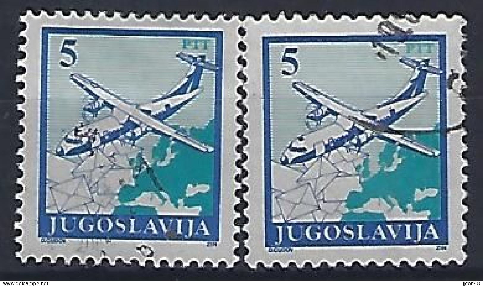 Jugoslavia 1990  Postdienst (o) Mi.2399 A+C - Oblitérés