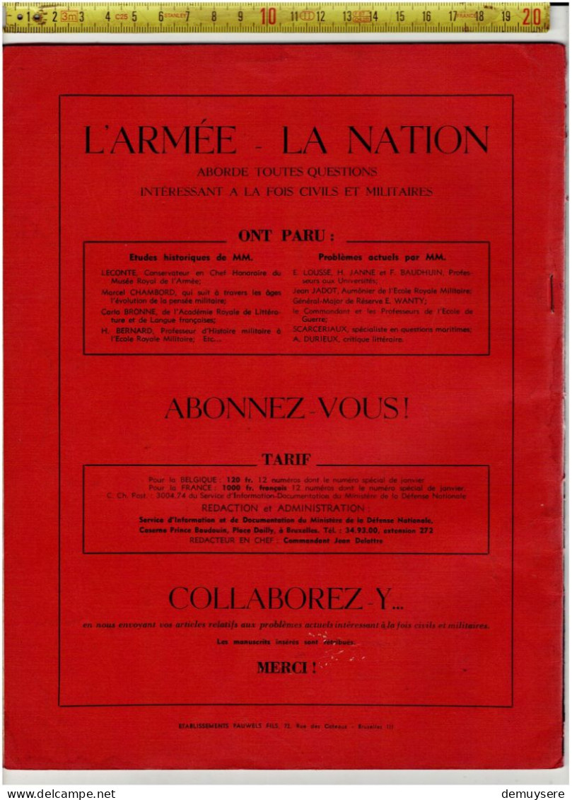 0404 1 -BIOR -  BULLETIN D INFORMATION DES OFFICIERS DE RESERVE N 5 -1952 - 40 PAGES - Francés
