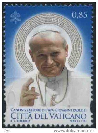 2014 Vaticano, Canonizzazione Giovanni Paolo II°, Serie Completa Nuova (**) - Unused Stamps
