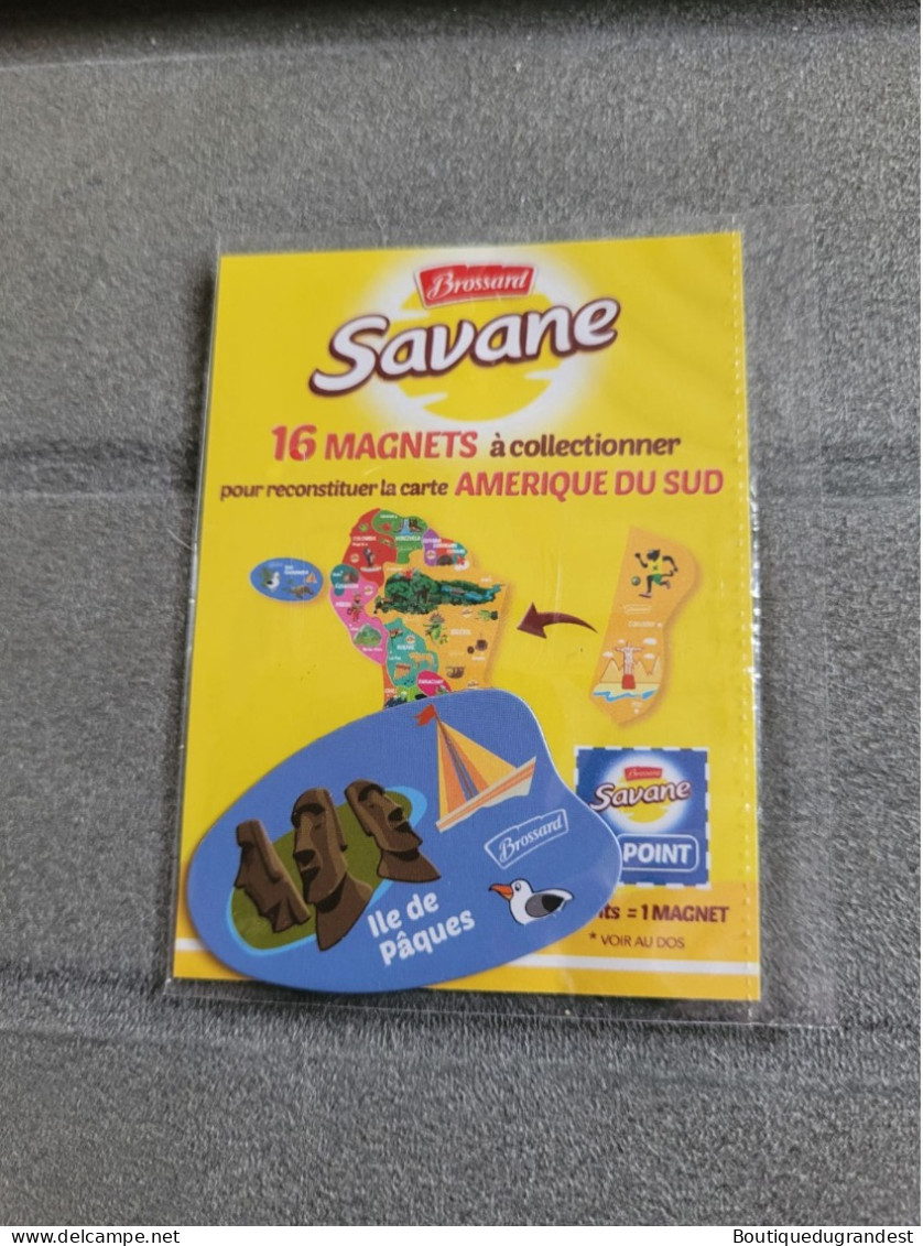 Magnet Brossard Savane Amérique Du Sud îles De Pâques Neuf - Publicitaires