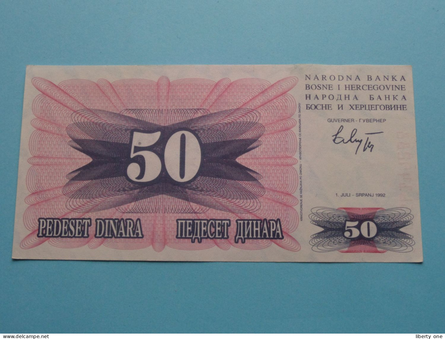 50 Pedeset Dinara ( GD 56149288 ) Bosne I Hercegovine - 1992 ( Voir / See > Scans ) UNC ! - Bosnia Y Herzegovina