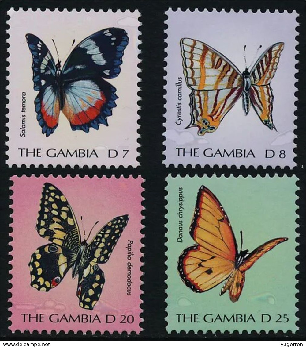 GAMBIA  - 2001 - 4v - MNH - Butterfly - Butterflies - Papillons - Schmetterlinge - Mariposas - Farfalle - Borboletas - Papillons