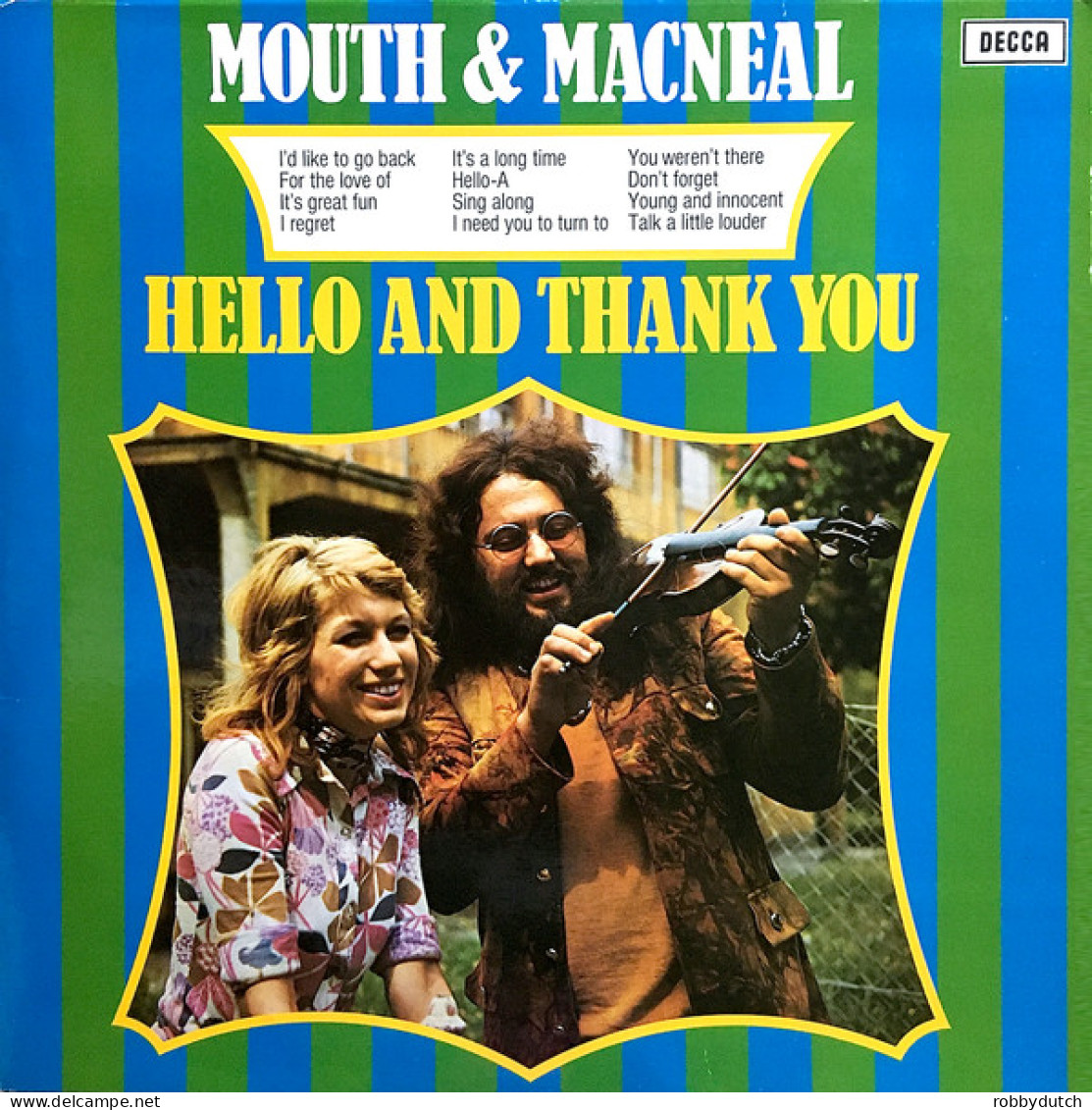 * LP *  MOUTH & MACNEAL - HELLO AND THANK YOU (Holland 1972 EX-) - Disco & Pop