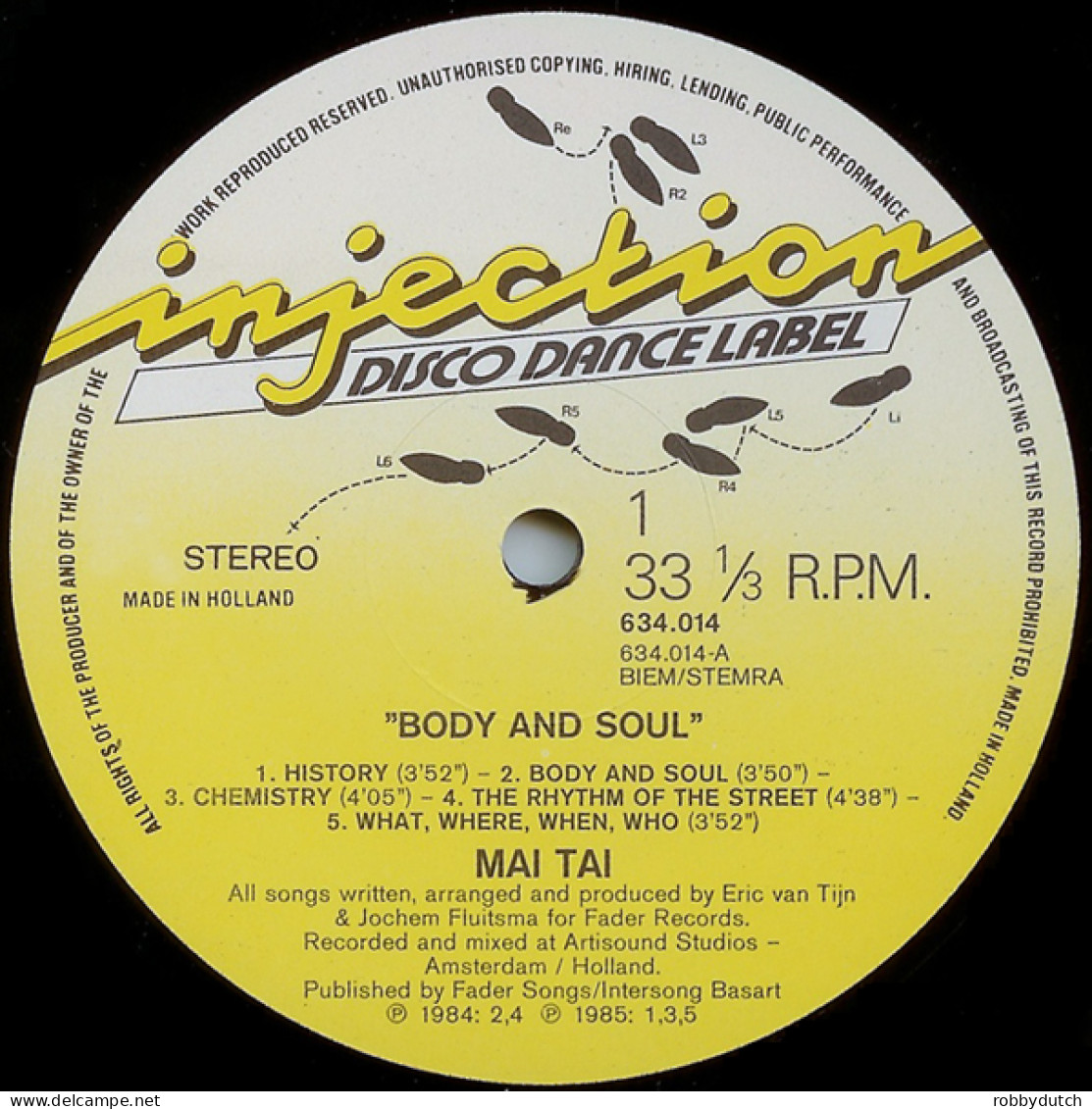 * LP *  MAI TAI - BODY & SOUL (Holland - Disco & Pop