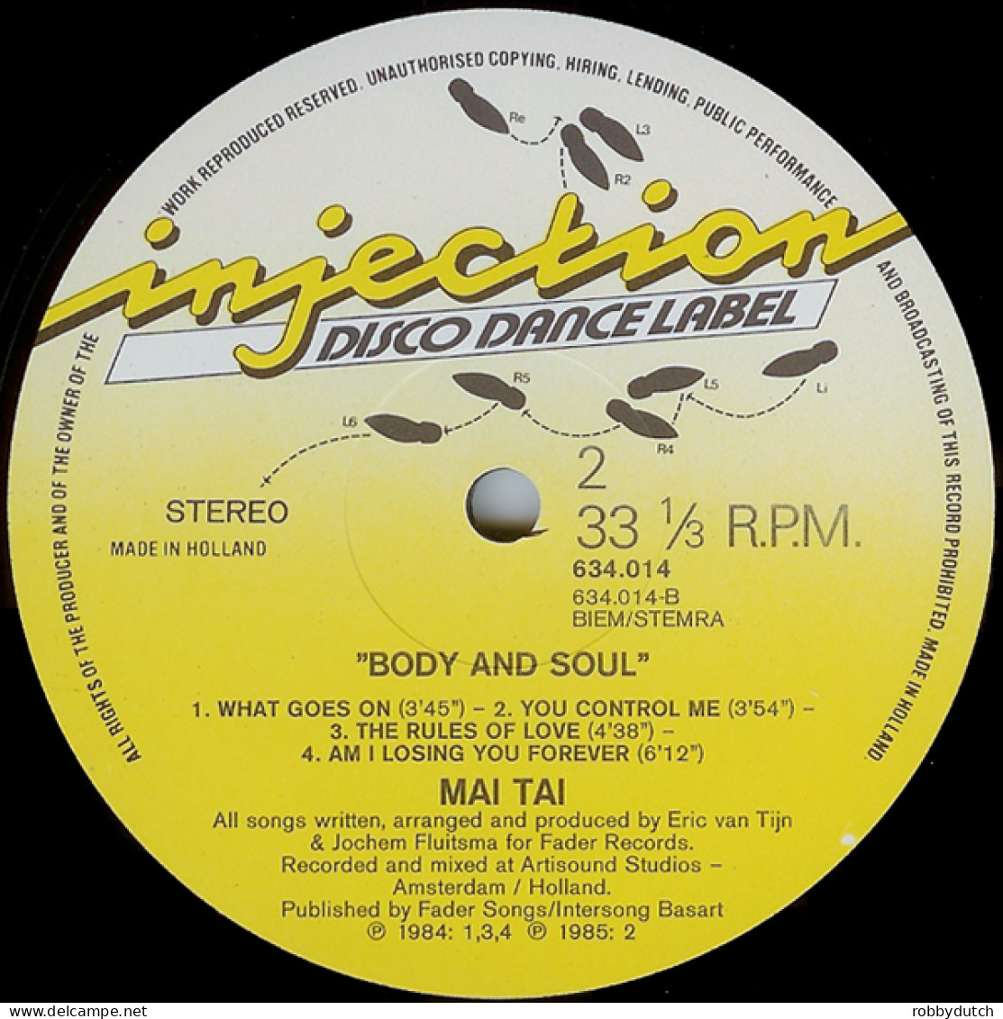 * LP *  MAI TAI - BODY & SOUL (Holland - Disco, Pop