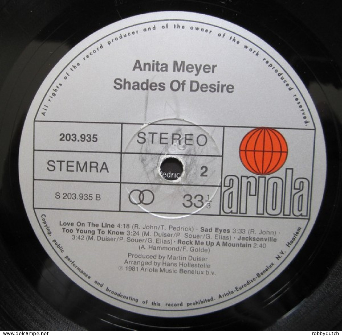 * LP *  ANITA MEYER - SHADES OF DESIRE (Holland 1981 EX) - Disco, Pop