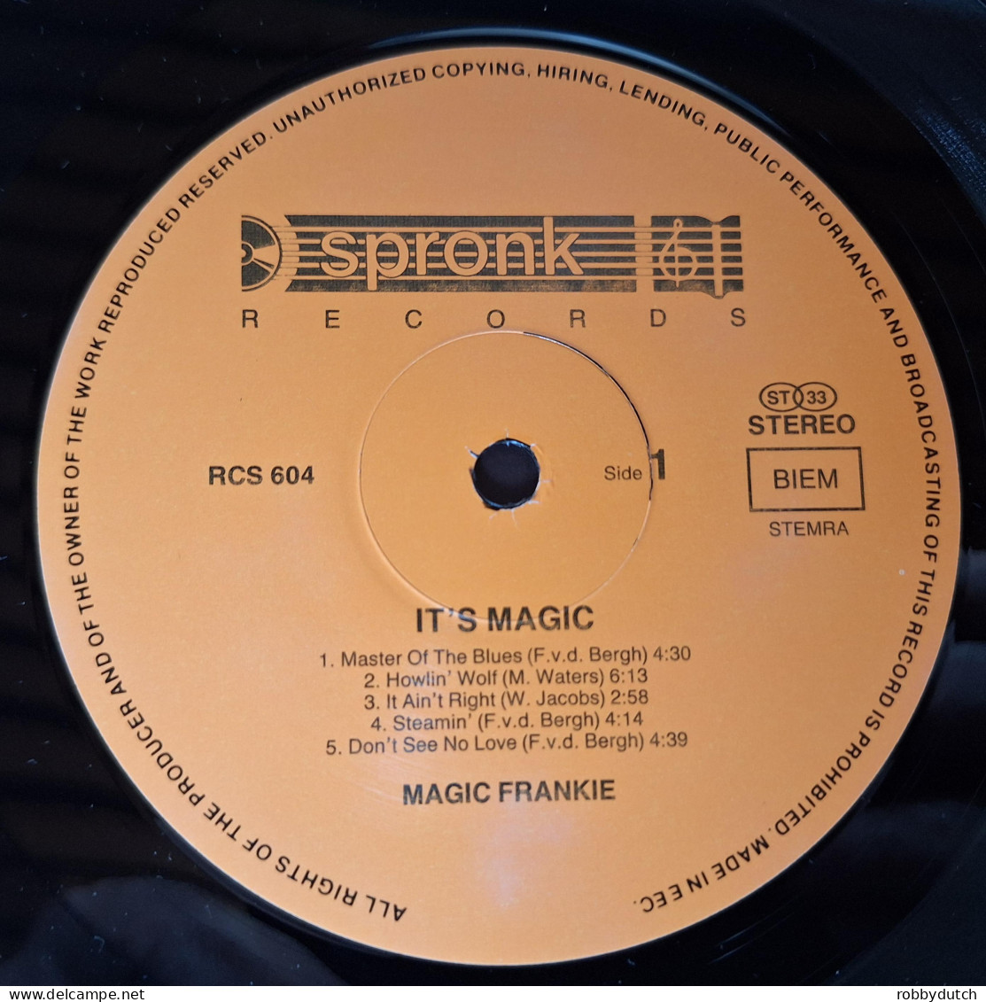 * LP *  MAGIC FRANKIE - IT'S MAGIC (Holland 1989 EX) - Blues