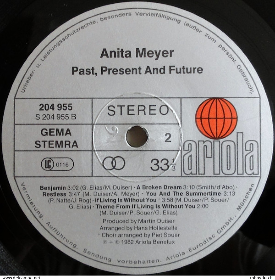 * LP *  ANITA MEYER - PAST, PRESENT AND FUTURE (Europe 1982 EX) - Disco & Pop