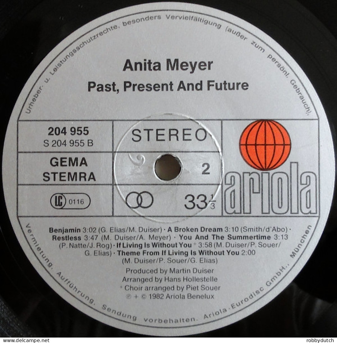 * LP *  ANITA MEYER - PAST, PRESENT AND FUTURE (Europe 1982 EX) - Disco, Pop