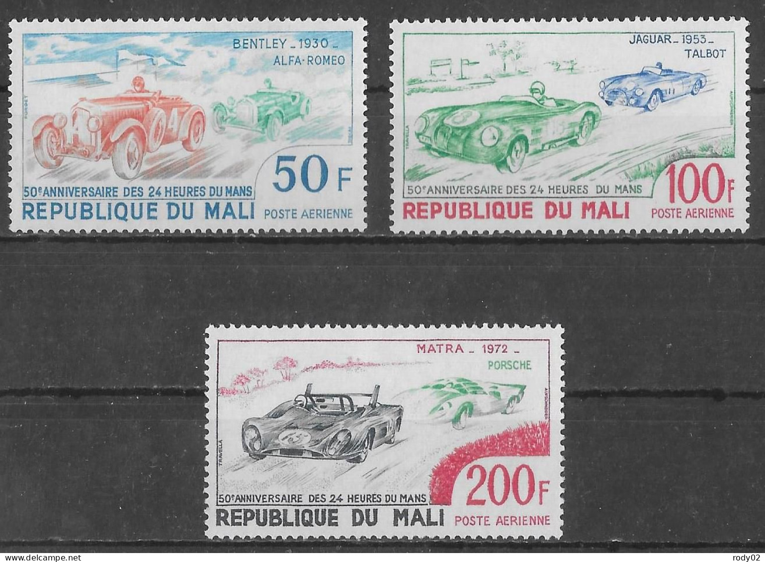 MALI - COURSE AUTOMOBILE - 24 HEURES DU MANS - PA 179 A 181 - NEUF* - Cars