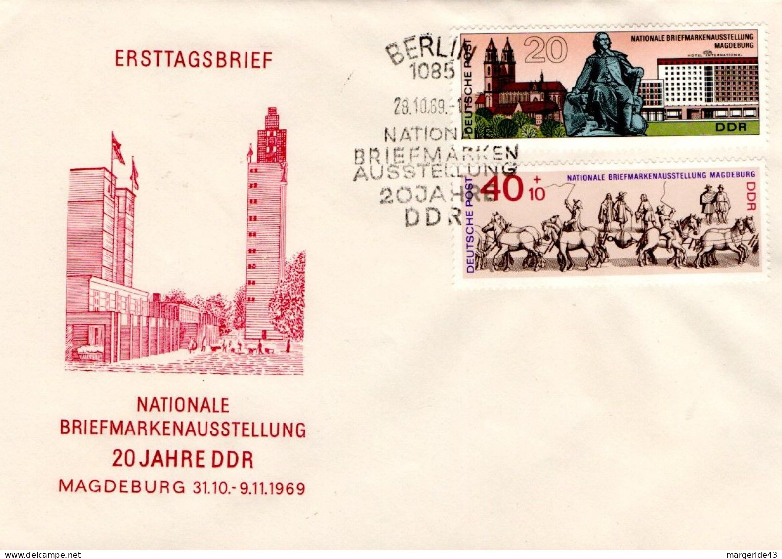 ALLEMAGNE RDA DDR LOT DE 71 FDC  TOUS DIFFERENTS