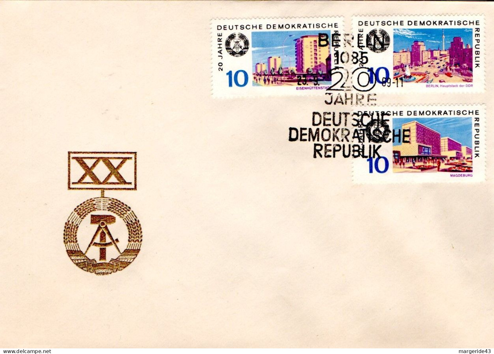 ALLEMAGNE RDA DDR LOT DE 71 FDC  TOUS DIFFERENTS