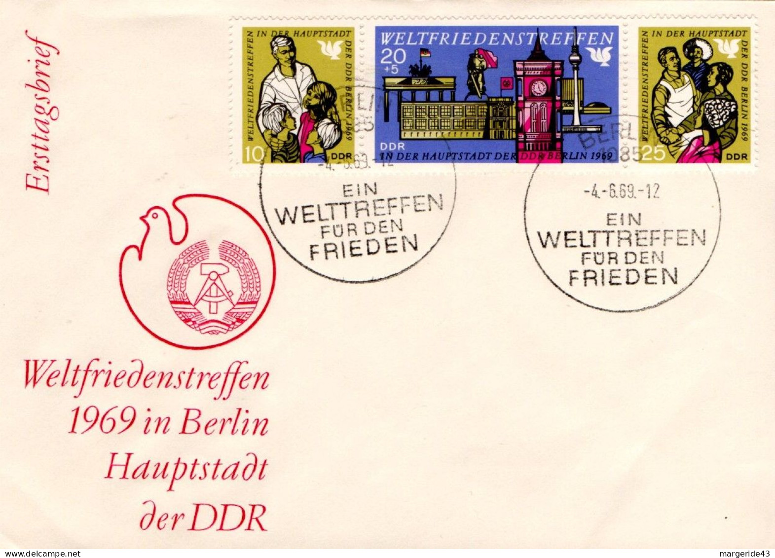 ALLEMAGNE RDA DDR LOT DE 71 FDC  TOUS DIFFERENTS