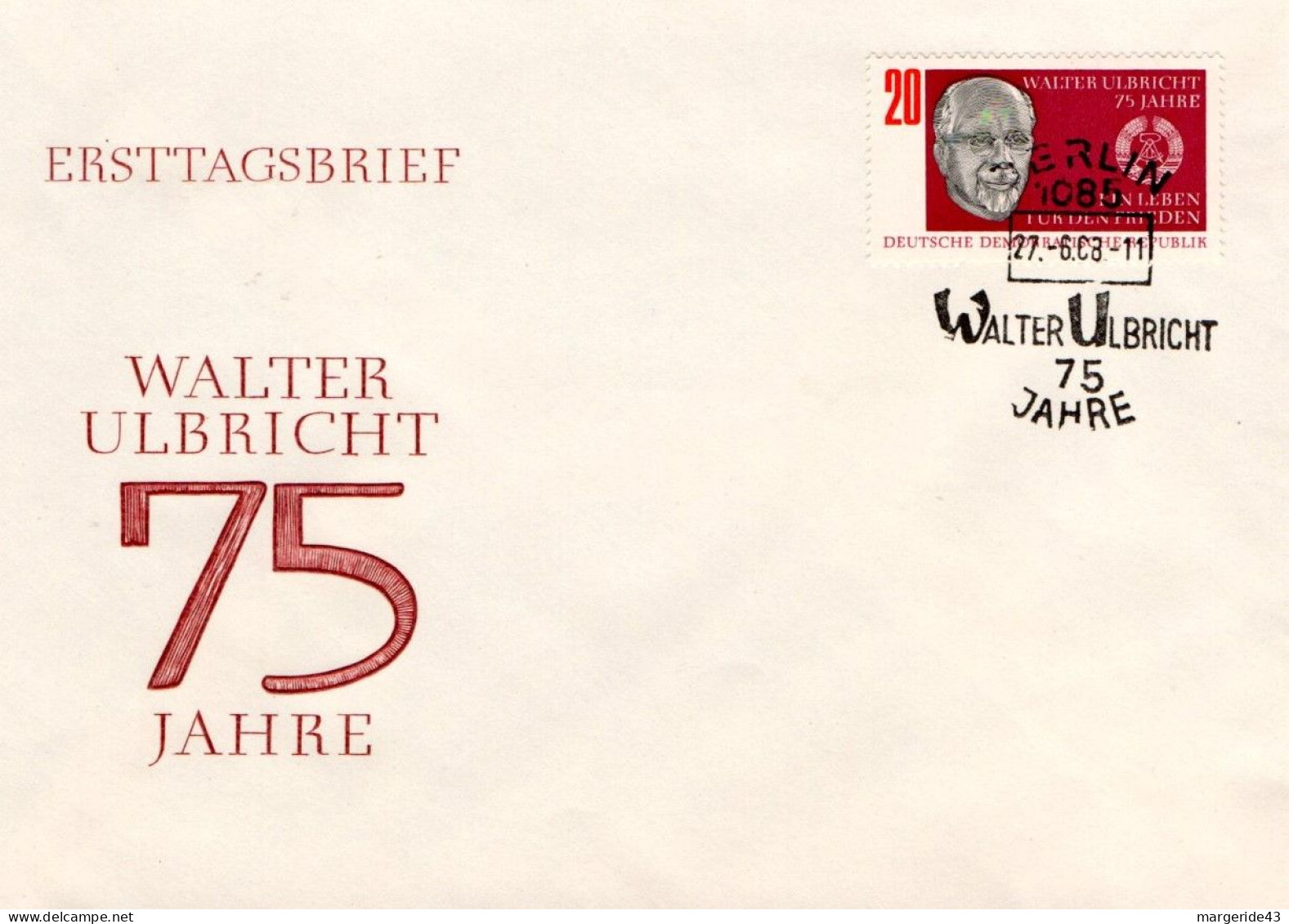 ALLEMAGNE RDA DDR LOT DE 71 FDC  TOUS DIFFERENTS